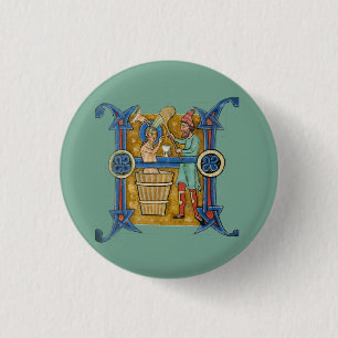 Macaron Rond 2,50 Cm H initial éclairé