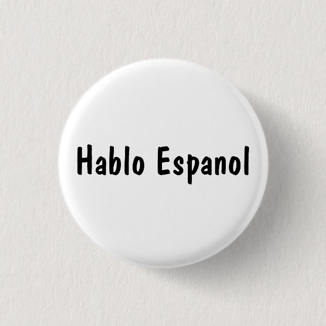 Macaron Rond 2,50 Cm Hablo Espanol (Devant)