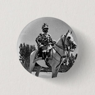 Macaron Rond 2,50 Cm Haile Selassie - Jah - Messiah - Tramafari Button