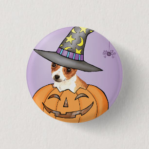 Macaron Rond 2,50 Cm Halloween Chihuahua