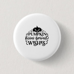 Macaron Rond 2,50 Cm Halloween Citrouille Baisers souhaits de récolte A