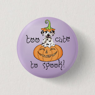Macaron Rond 2,50 Cm Halloween Dalmatien