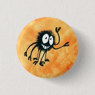 Macaron Rond 2,50 Cm Halloween heureux ! Webber dit "salut ! "
