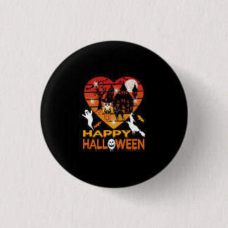 Macaron Rond 2,50 Cm Halloween It Haunted Me Day and Night