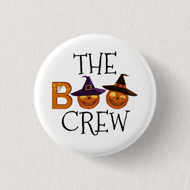 Macaron Rond 2,50 Cm Halloween L'Illustration Boo Crew (Devant)