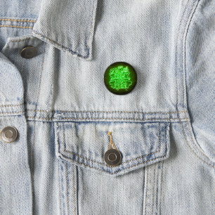 Macaron Rond 2,50 Cm Halloween Neon Glow Look Green Trreat Party