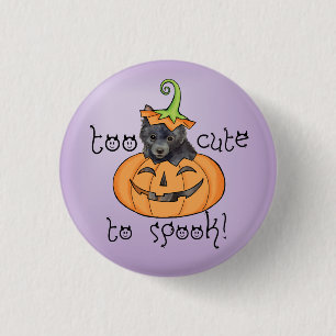 Macaron Rond 2,50 Cm Halloween Schipperke Button