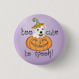 Macaron Rond 2,50 Cm Halloween Westie