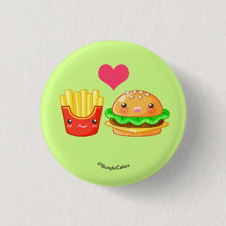 Macaron Rond 2,50 Cm Hamburger et bouton mignons de Pinback de fritures