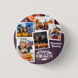 Macaron Rond 2,50 Cm Happy Halloween Photo de famille