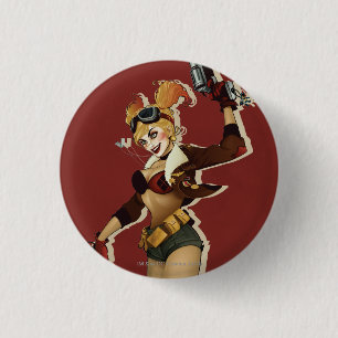 Macaron Rond 2,50 Cm Harley Quinn Bombshells Pinup
