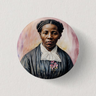 Macaron Rond 2,50 Cm Harriet Tubman Portrait original