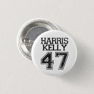 Macaron Rond 2,50 Cm Harris Kelly 47e Président Élection 2024 Vintage