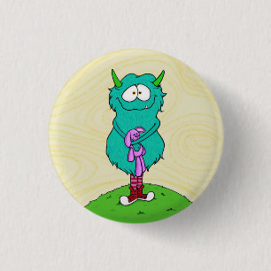 Macaron Rond 2,50 Cm Harry et Snugglewort, bouton