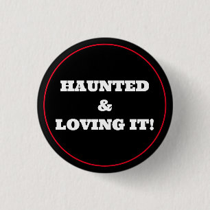 Macaron Rond 2,50 Cm Haunted & Loving It!
