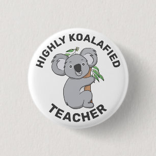 Macaron Rond 2,50 Cm Hautement Koalafied Koala Enseignant Qualifié