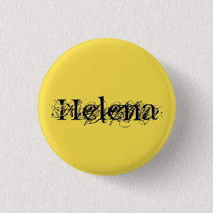 Macaron Rond 2,50 Cm Helena, du noir d'orphelin d'exposition, distresse