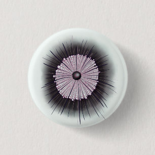 Macaron Rond 2,50 Cm Heliozoa Microbe Microbiologie Art numérique