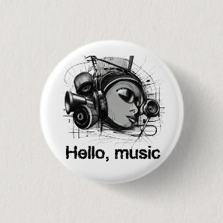 Macaron Rond 2,50 Cm hello music