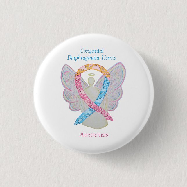 Macaron Rond 2,50 Cm Hernie diaphragmatique congénitale Étanche de sens (Devant)