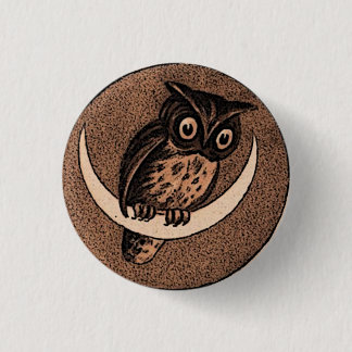 Macaron Rond 2,50 Cm Hibou