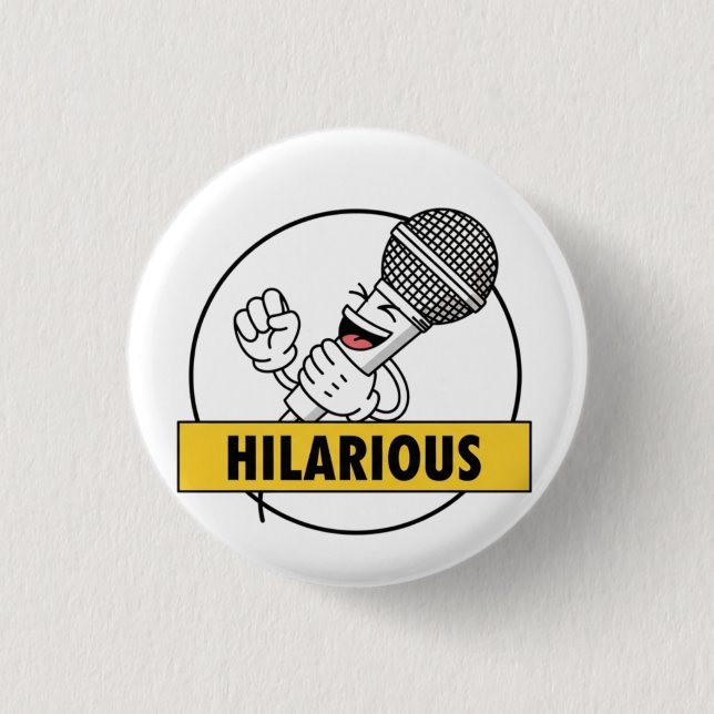 Macaron Rond 2,50 Cm  Hilarious Mic Drop (Devant)