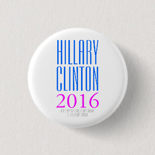 Macaron Rond 2,50 Cm HILLARY CLINTON 2016 par HillaryClinton4u