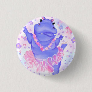 Macaron Rond 2,50 Cm Hippo Prima Ballerina - Bonne danseuse