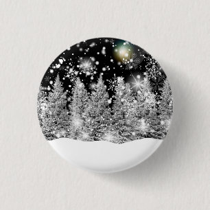Macaron Rond 2,50 Cm Hiver Solstice neige