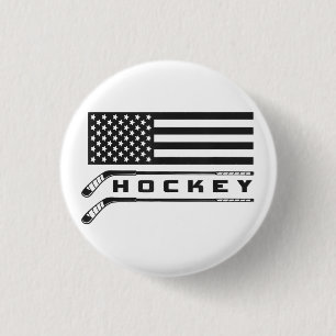 Macaron Rond 2,50 Cm Hockey américain - Hockey
