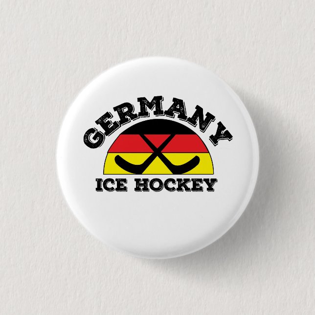 Macaron Rond 2,50 Cm Hockey Germany (Devant)