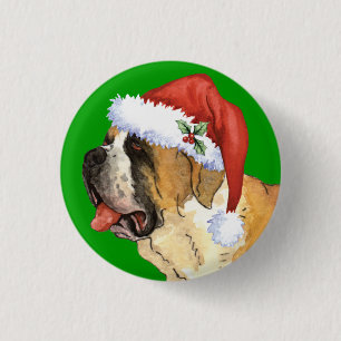 Macaron Rond 2,50 Cm Howlidays heureux St Bernard
