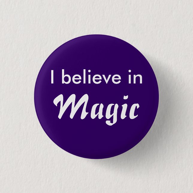 Macaron Rond 2,50 Cm I believe in Magic (Devant)