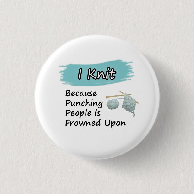 Macaron Rond 2,50 Cm I Knit - Bouton (Devant)