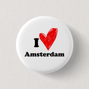 Macaron Rond 2,50 Cm I love Amsterdam