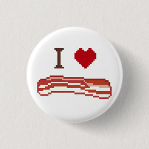 Macaron Rond 2,50 Cm I Love Bacon