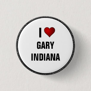 Macaron Rond 2,50 Cm I Love Gary, Indiana