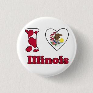 Macaron Rond 2,50 Cm I love Illinois