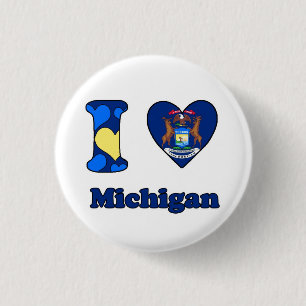 Macaron Rond 2,50 Cm I love Michigan