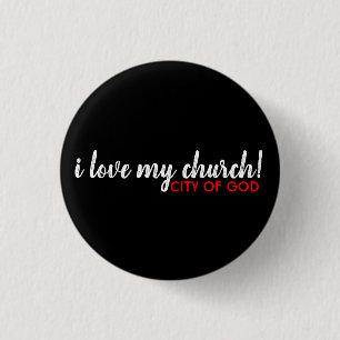 Macaron Rond 2,50 Cm i Love my Church Button