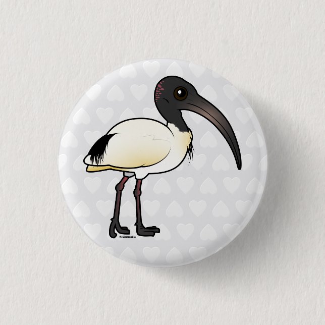 Macaron Rond 2,50 Cm Ibis australien Birdorable (Devant)