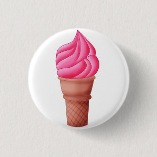Macaron Rond 2,50 Cm Icecream fraise - Bouton
