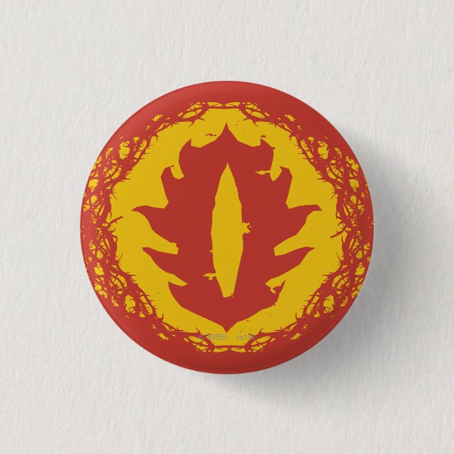 Macaron Rond 2,50 Cm Icône de l'oeil de Sauron (Devant)