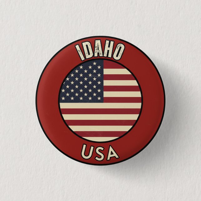 Macaron Rond 2,50 Cm Idaho United States (Devant)