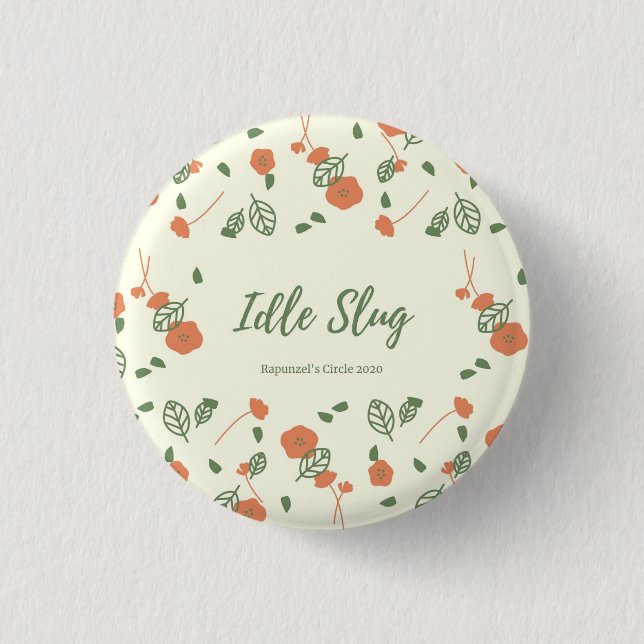 Macaron Rond 2,50 Cm Idle SluG Pin (Devant)