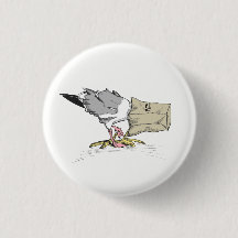 Illustration drôle d'oiseau du bouton | d'échouer