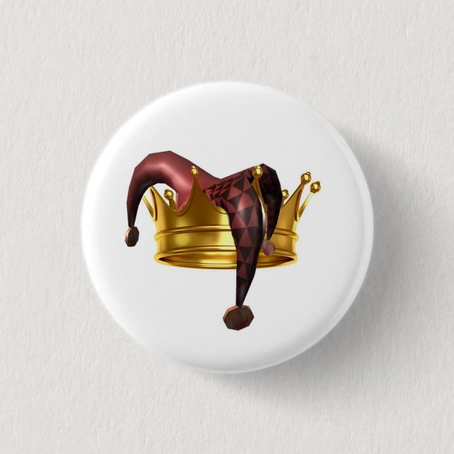 Macaron Rond 2,50 Cm Imbéciles et Rois Logo Button (Devant)