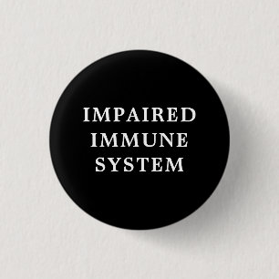 Macaron Rond 2,50 Cm Impaired Immune System - Black and White Medical