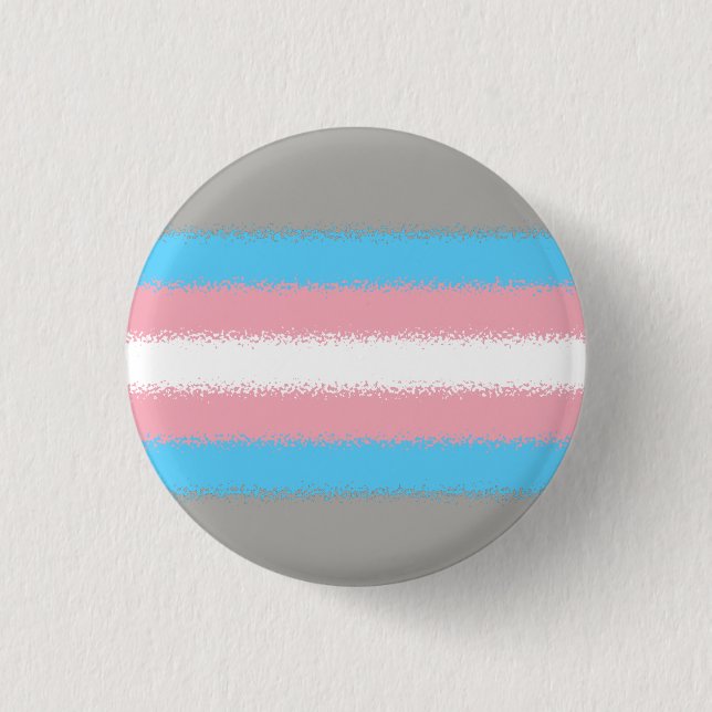 Macaron Rond 2,50 Cm Indicateur de la Trans Pride (Devant)