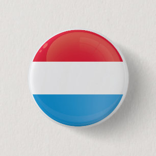 Macaron Rond 2,50 Cm Indicateur d'icône arrondi du Luxembourg